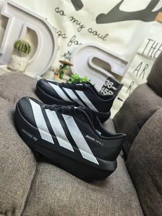 Adidas Adizero Evo SL 2 Black Silver Running Shoes 5
