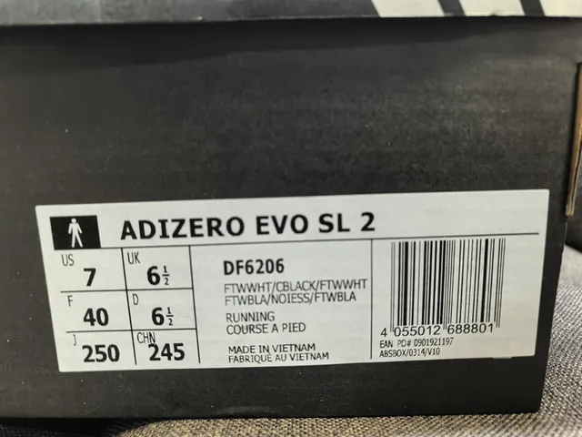 Adidas Adizero Evo SL 2 Light Blue Black Running Shoes 2