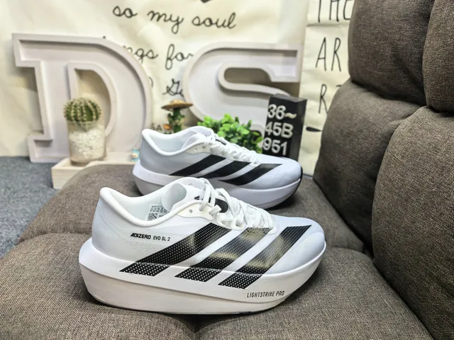 Adidas Adizero Evo SL 2 Light Blue Black Running Shoes 11