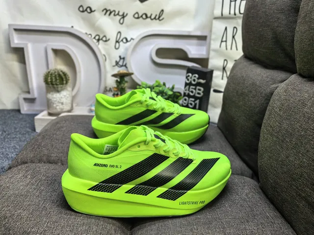 Adidas Adizero Evo SL 2 Light Blue Black Running Shoes 21