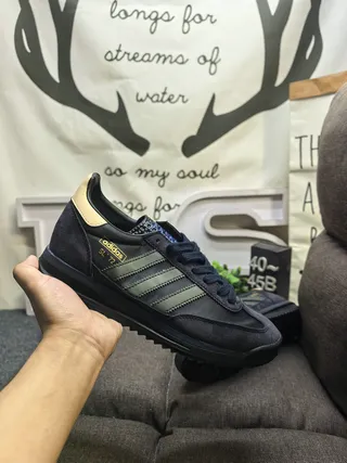 Adidas Beige Brown Retro Runner Mesh-Suede Hybrid Lifestyle Sneakers 5