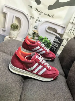Adidas Beige Brown Retro Runner Mesh-Suede Hybrid Lifestyle Sneakers 19
