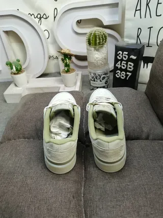 Adidas Beige Green Low-Top Suede-and-Textile Upper Lifestyle Sneakers 8