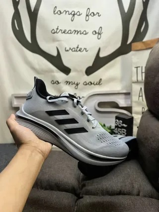 Adidas Black and Gray Three-Stripe Lifestyle Sneakers 5