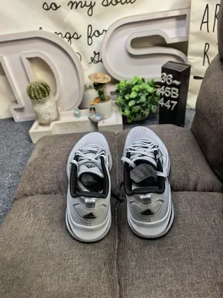Adidas Black and Gray Three-Stripe Lifestyle Sneakers 8
