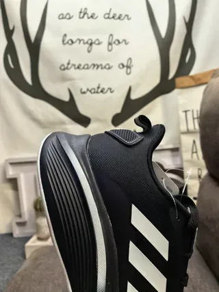 Adidas Black and Gray Three-Stripe Lifestyle Sneakers 13