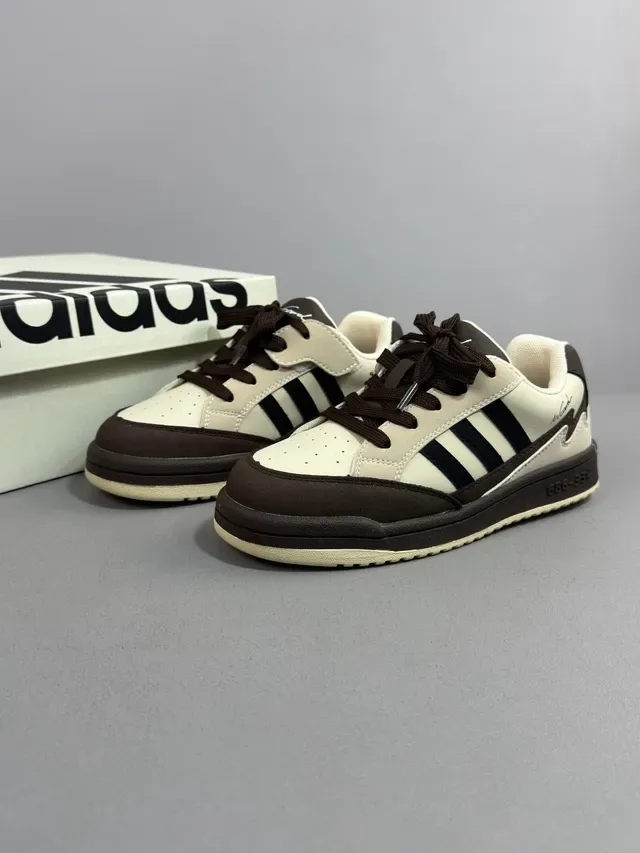Adidas Black and White Three-Stripe Cupsole Lifestyle Sneakers 12