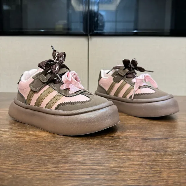 Adidas Black Brown Platform Sole Three-Stripe Side Panel Lifestyle Sneakers 12