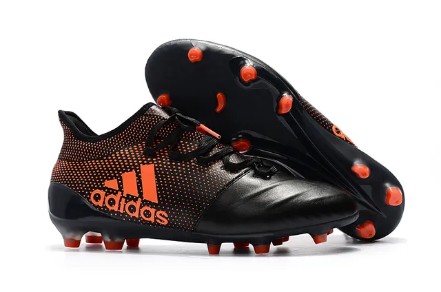 Adidas Noir Rouge Coupe Basse Col de Chaussette Système de Lacets Asymétrique Terrain Ferme Chaussures de Football 9