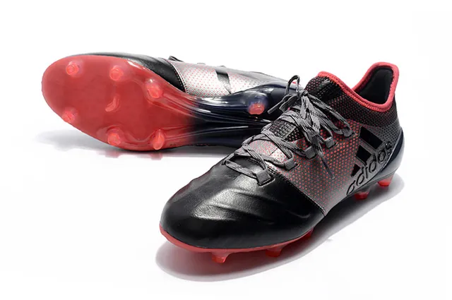 Adidas Noir Rouge Coupe Basse Col de Chaussette Système de Lacets Asymétrique Terrain Ferme Chaussures de Football 20