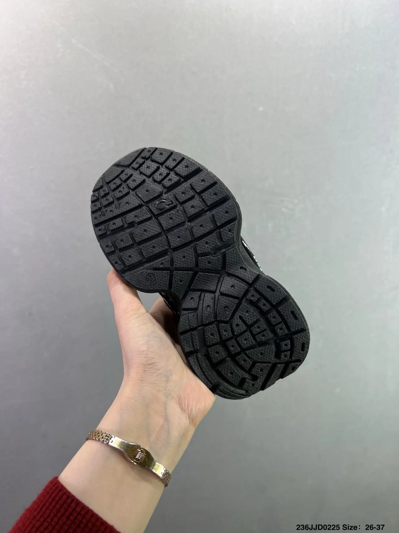 Adidas Black Silver Chunky Sole Mesh-Synthetic Hybrid Upper Sneakers 6