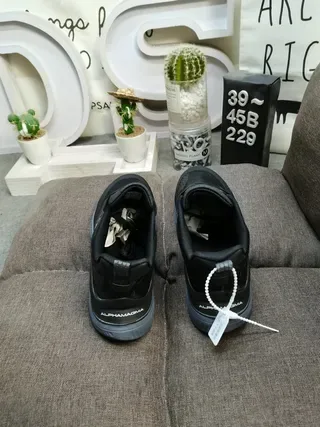 Adidas Black White Mesh Upper Three Stripes Lifestyle Sneakers 8