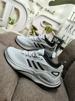 Adidas Black White Mesh Upper Three Stripes Lifestyle Sneakers 17