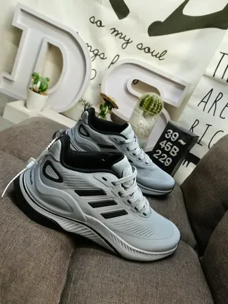 Adidas Black White Mesh Upper Three Stripes Lifestyle Sneakers 19