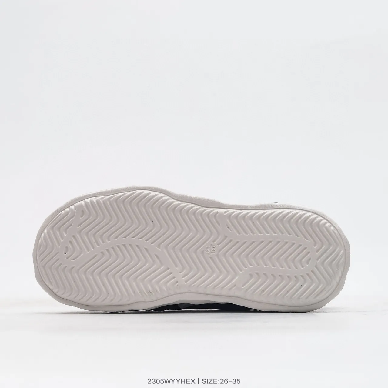 Adidas Sandales Casuales Noir et Blanc à Orteil Ouvert en Maille 6