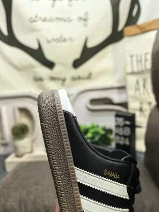 Adidas Black White Three-Stripe Side Panel Gum Rubber Cupsole Lifestyle Sneakers 3