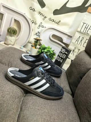 Adidas Black White Three-Stripe Side Panel Gum Rubber Cupsole Lifestyle Sneakers 9