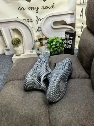 Adidas Brown Honeycomb Mesh Slip-On Lifestyle Sneakers 6