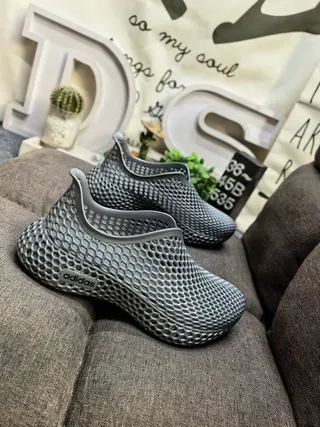 Adidas Brown Honeycomb Mesh Slip-On Lifestyle Sneakers 9