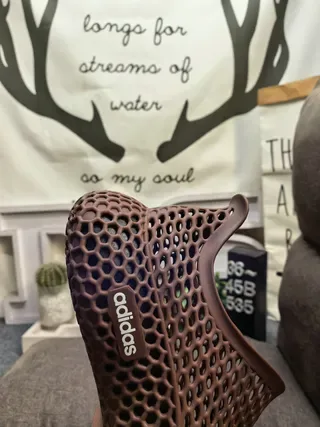 Adidas Brown Honeycomb Mesh Slip-On Lifestyle Sneakers 23