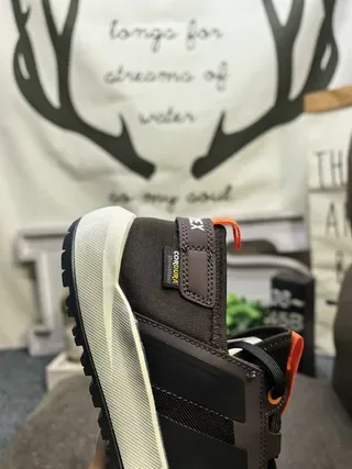 Adidas Brown Orange Mesh And Synthetic Overlay Upper GORE-TEX Branded Heel Tab Lifestyle Sneakers 3