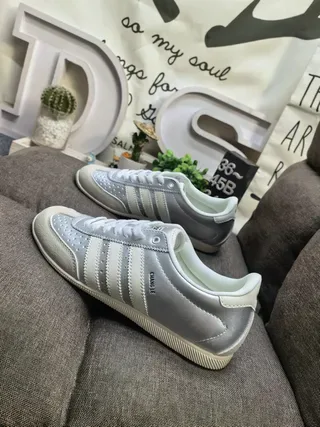 Adidas Campus Black and White Leather Lifestyle Sneakers 7