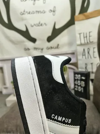 Adidas Campus Black and White Lifestyle Sneakers 3
