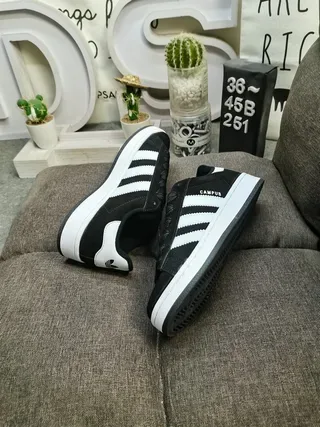 Adidas Campus Black and White Lifestyle Sneakers 6