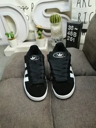 Adidas Campus Black and White Lifestyle Sneakers 10