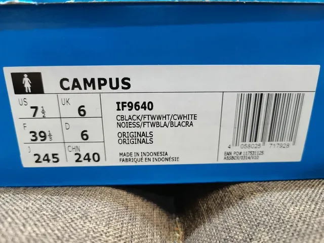 Adidas Campus Black White Suede Upper Three Stripes Lifestyle Sneakers 22