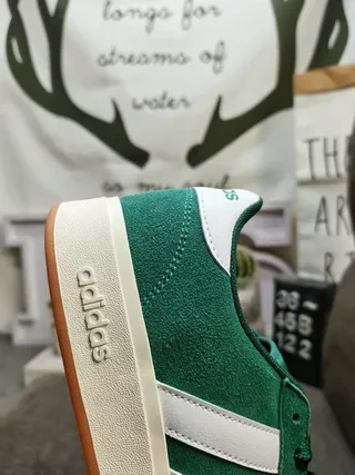 Adidas Campus Green and White Lifestyle Sneakers 3