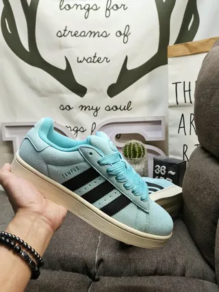 Adidas Campus Light Blue and Black Lifestyle Sneakers 5