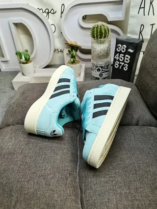 Adidas Campus Light Blue and Black Lifestyle Sneakers 6