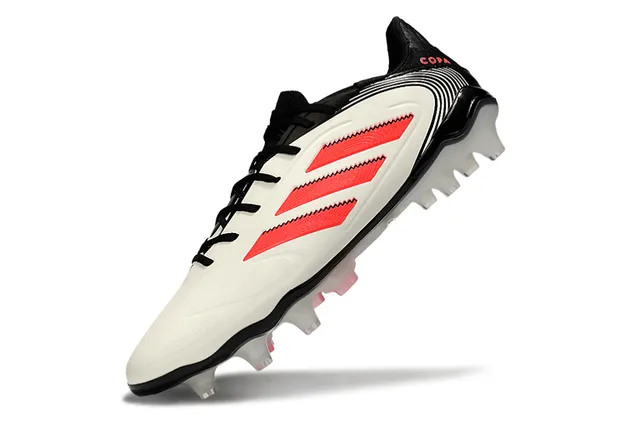 Adidas Copa সাদা কালো চিকন সিন্থেটিক আপার বক্র কলার ফার্ম-গ্রাউন্ড ফুটবॉल जूते 3