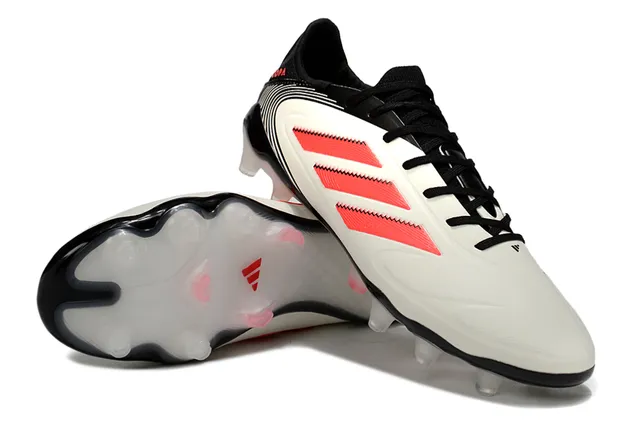 Adidas Copa সাদা কালো চিকন সিন্থেটিক আপার বক্র কলার ফার্ম-গ্রাউন্ড ফুটবॉल जूते 4