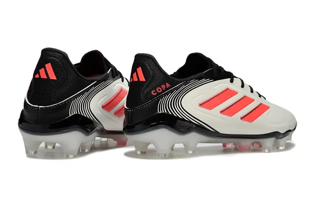 Adidas Copa সাদা কালো চিকন সিন্থেটিক আপার বক্র কলার ফার্ম-গ্রাউন্ড ফুটবॉल जूते 5