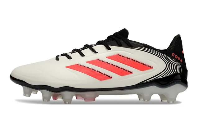 Adidas Copa সাদা কালো চিকন সিন্থেটিক আপার বক্র কলার ফার্ম-গ্রাউন্ড ফুটবॉल जूते 7