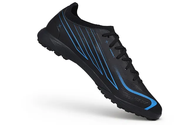 Adidas F50 Noir Bleu Bas Coupe Synthétique Supérieur Chaussures de Football Indoor 2