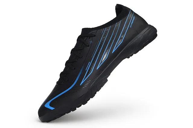 Adidas F50 Noir Bleu Bas Coupe Synthétique Supérieur Chaussures de Football Indoor 5