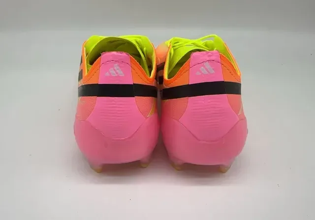 Adidas F50 Dégradé Jaune Néon Rose Orange Chaussures de Football pour terrain ferme 11