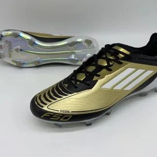 Adidas F50 Messi Gold Black Firm-Ground Soccer Shoes