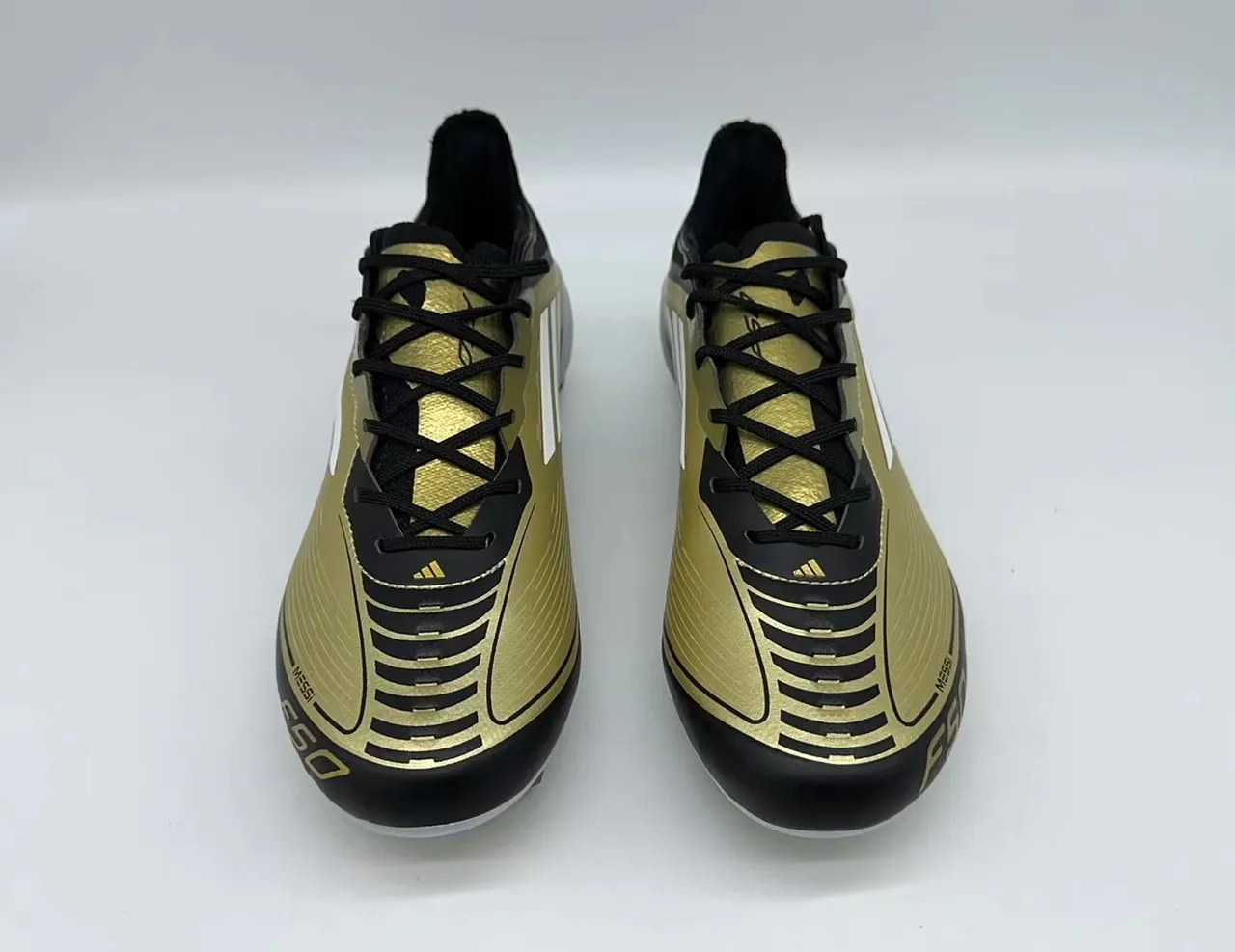 Adidas F50 Messi Gold Black Firm-Ground Soccer Shoes 4