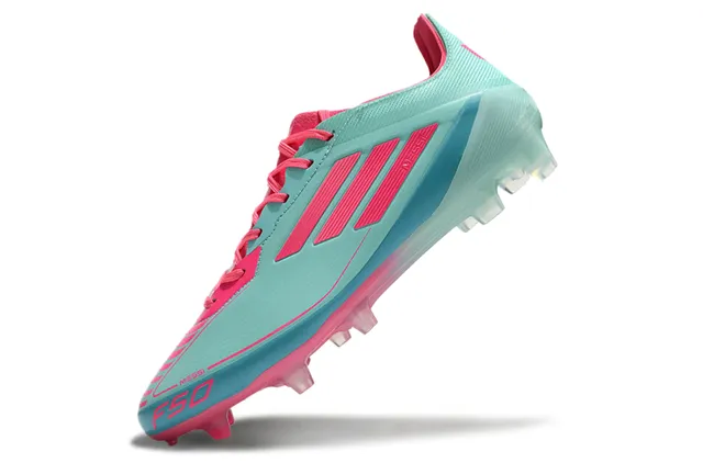 Adidas F50 Messi Mint Green and Pink ফার্ম গ্রাউন্ড ফুটবল জুতা 3