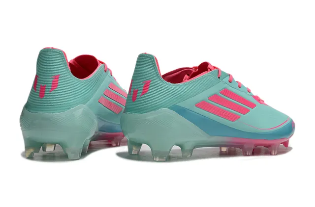 Adidas F50 Messi Mint Green and Pink ফার্ম গ্রাউন্ড ফুটবল জুতা 5