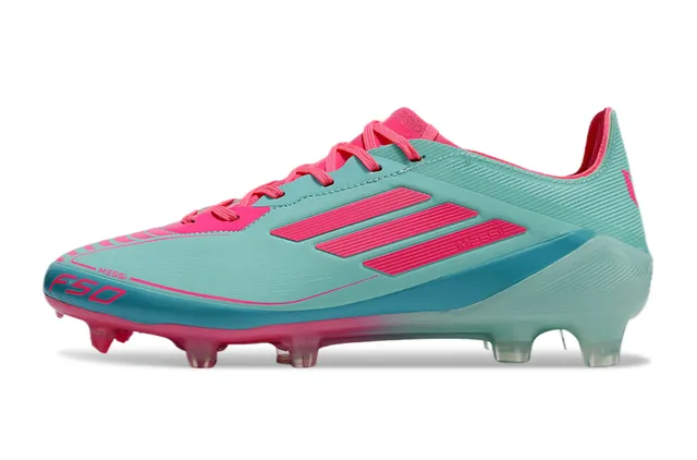 Adidas F50 Messi Mint Green and Pink ফার্ম গ্রাউন্ড ফুটবল জুতা 7