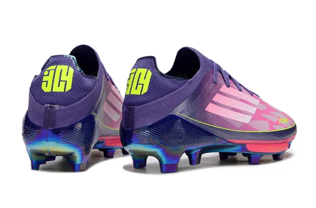 Adidas F50 Purple Pink Low-Cut Sock-Fit Upper Firm-Ground Soccer Shoes 5