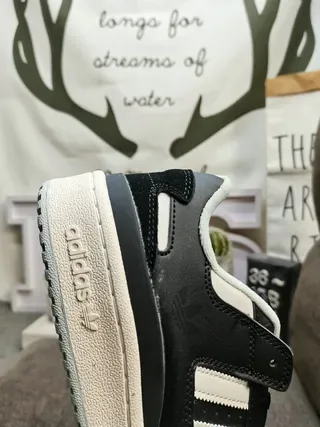 Adidas Forum Low Black White Lifestyle Sneakers 3