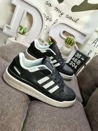 Adidas Forum Low Black White Lifestyle Sneakers 9