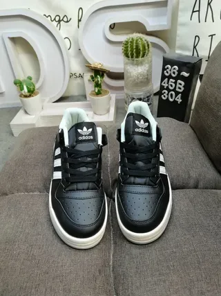 Adidas Forum Low Black White Lifestyle Sneakers 10