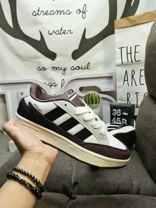 Adidas Forum White Burgundy Low-Top Court Silhouette Three-Stripe Side Panel Lifestyle Sneakers 5